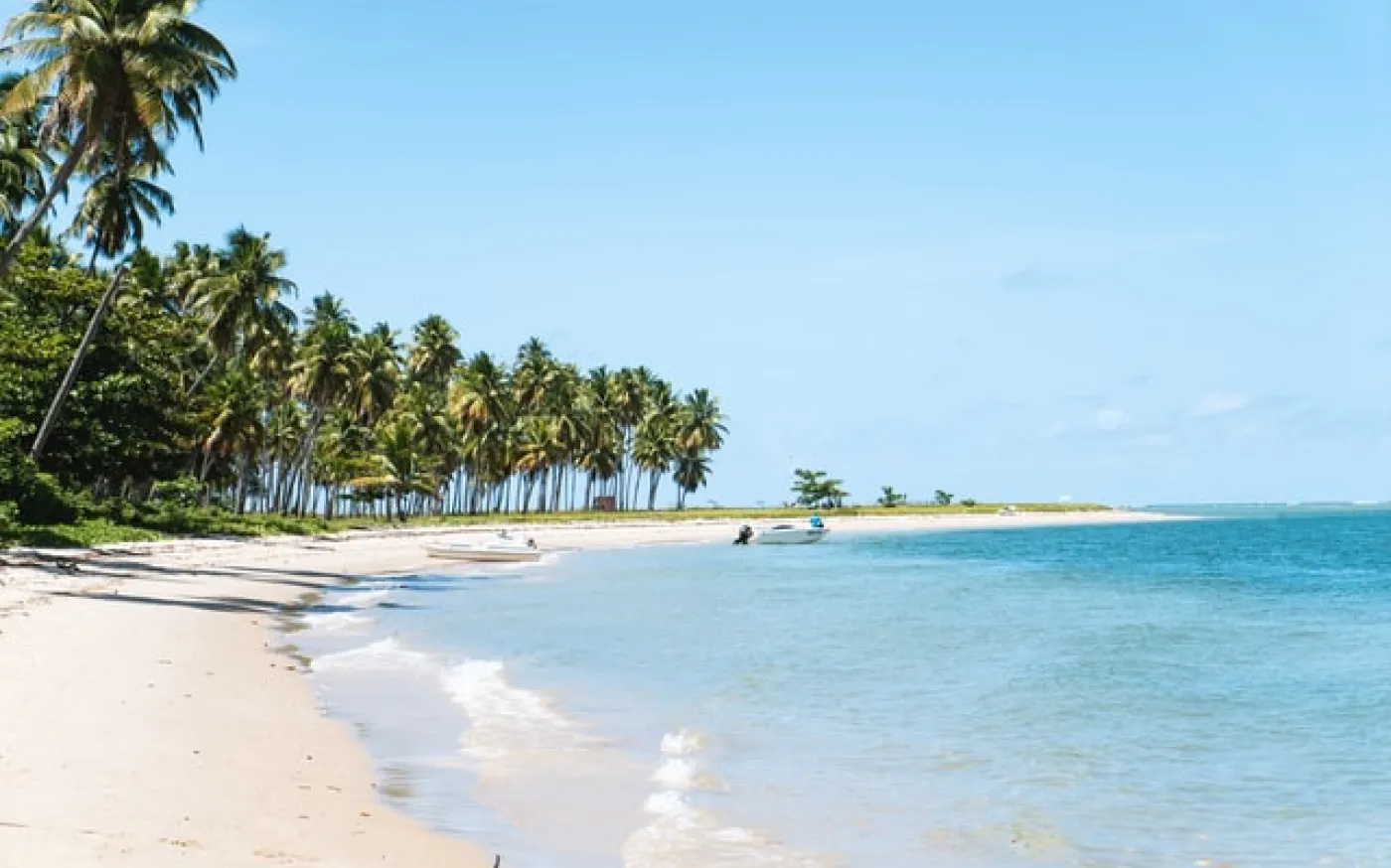 Tropical beach on a sunny day